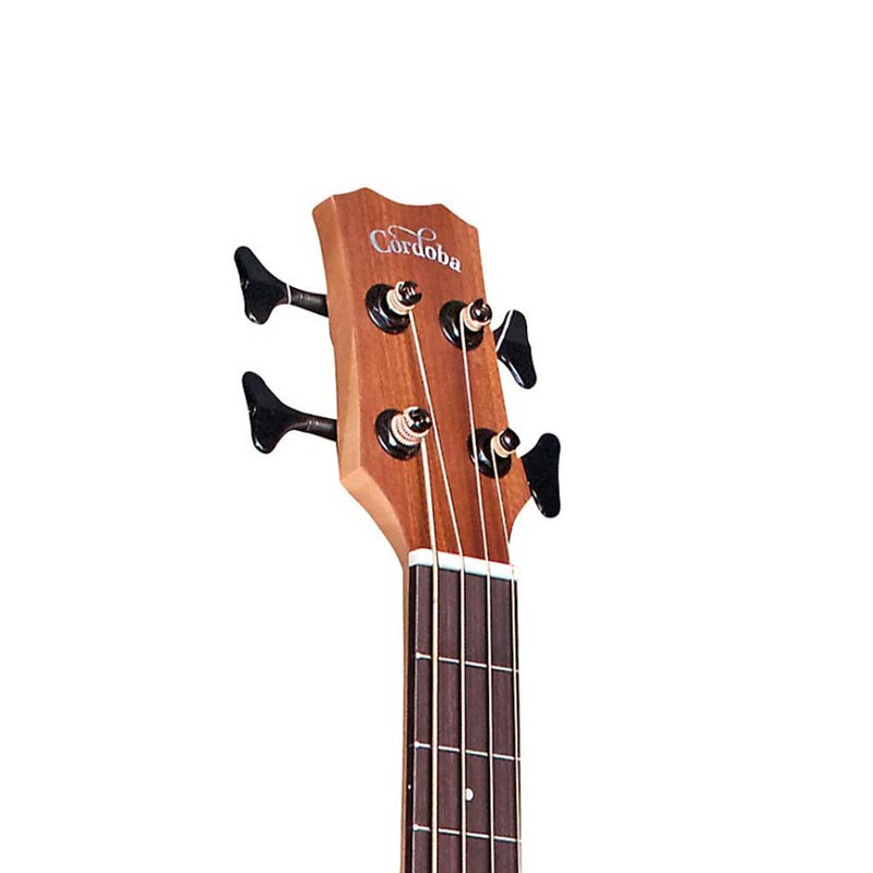 Cordoba Mini II Bass MH-E Travel Bass Guitar Natural-bass-Cordoba- Hermes Music
