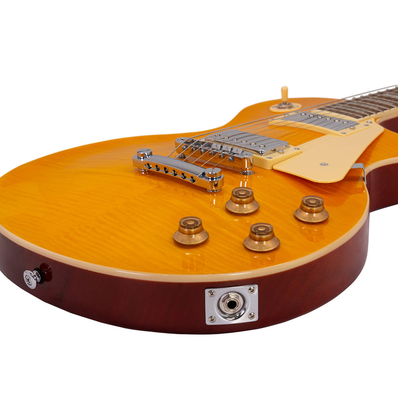 Babilon Cosmos Series Electric Guitar in Amber With Case