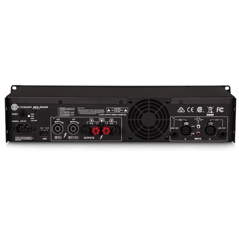 Crown XLS2502 Two Channel Power Amplifier-amplifier-Crown- Hermes Music