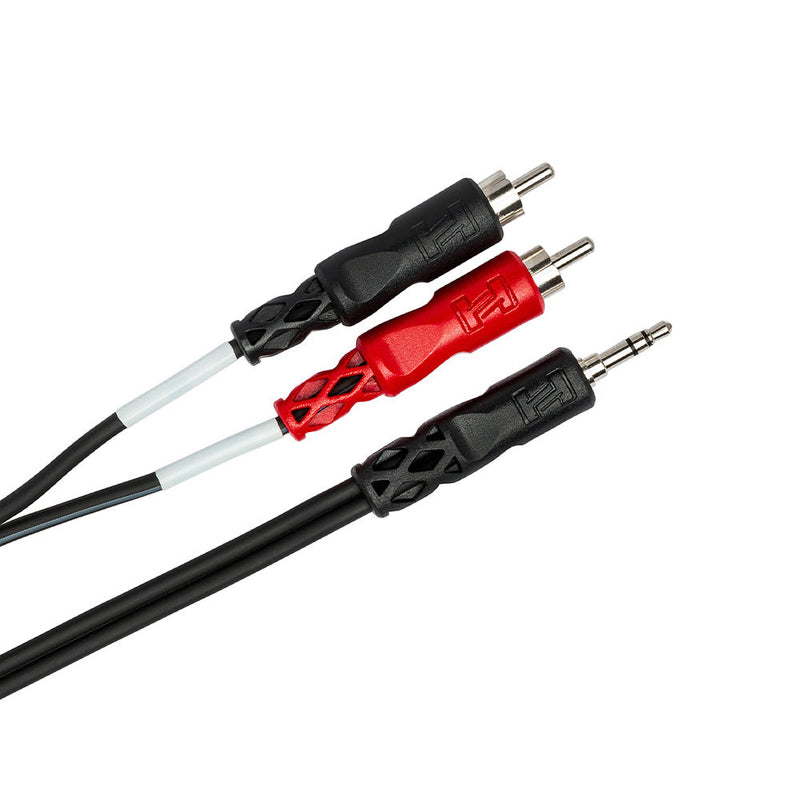 Hosa Technology CMR-206 Stereo Breakout Cable - 3.5mm TRS Male to Left and Right RCA Male - 6 foot-accessories-Hosa Technology- Hermes Music