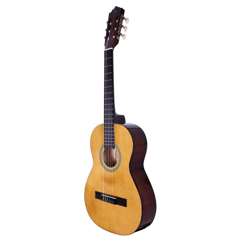 Palmer 3/4 Classical Guitar Light Brown with Tuner and Bag-Guitars-Palmer- Hermes Music
