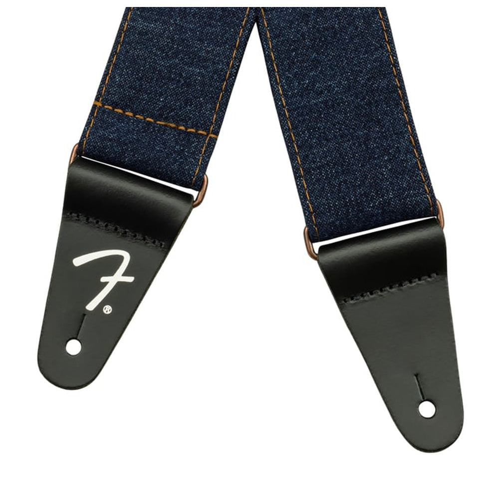 Fender X Wrangler Riveted Senim Strap Indigo-accessories-Fender-Hermes Music