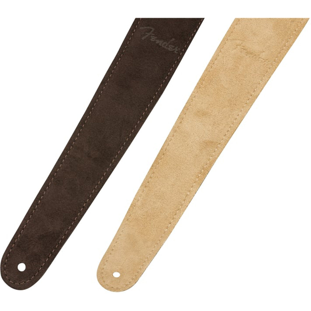 Fender 2" Reversible Suede Straps Brown and Tan-accessories-Fender-Hermes Music