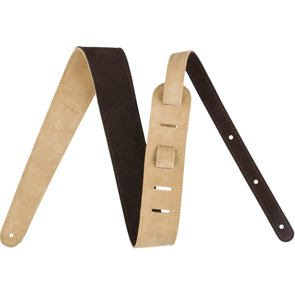 Fender 2" Reversible Suede Straps Brown and Tan-accessories-Fender-Hermes Music