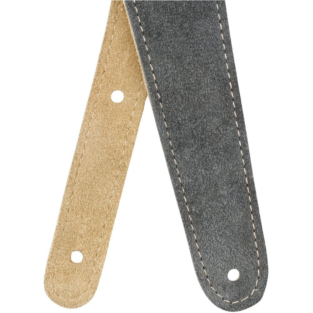 Fender 2" Reversible Suede Straps Gray and Tan-accessories-Fender-Hermes Music