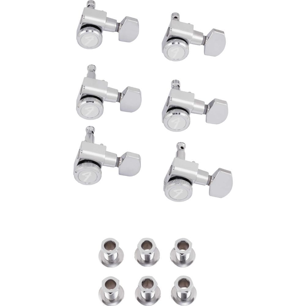 Fender Locking Stratocaster/Telecaster Tuning Machine Sets in Chrome-accessories-Fender-Hermes Music