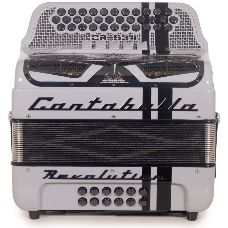 Cantabella Revolution Accordion 5 Switch FBE Gray with Black