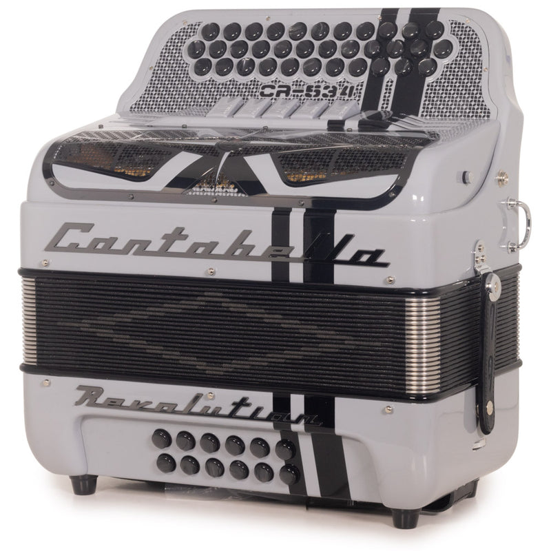 Cantabella Revolution Accordion 5 Switch FBE Gray with Black