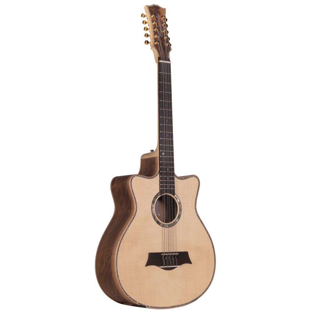 Cantabella Bajo Quinto Pinabete Top Nogal Back and Sides Matte Wood-Bajo Quinto-Cantabella-Hermes Music