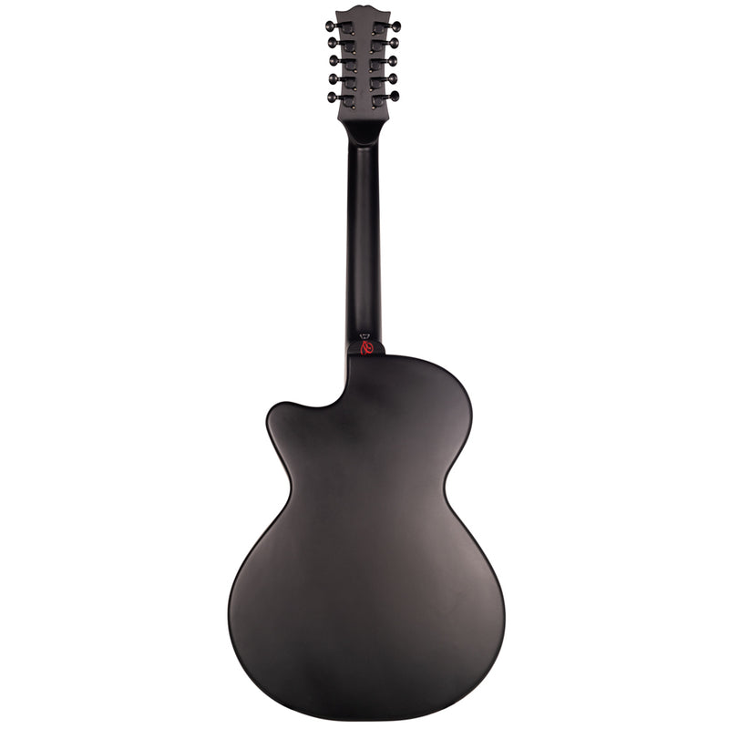 Cantabella Bajo Quinto Maple Top Nogal Back and Sides Matte Black Includes Case, Stand, and Tuner