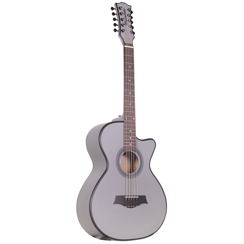 Cantabella Bajo Quinto Maple Top Gray with Black Binding Includes Case, Stand, and Tuner