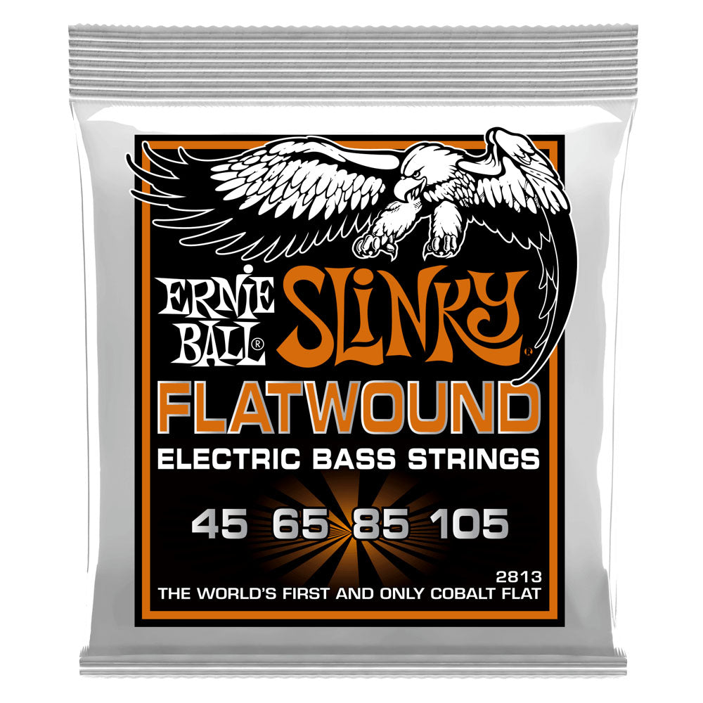 Ernie Ball Hybrid Slinky Cobalt Flatwound Electric Bass Strings 45-105 Gauge-accessories-Ernie Ball-Hermes Music