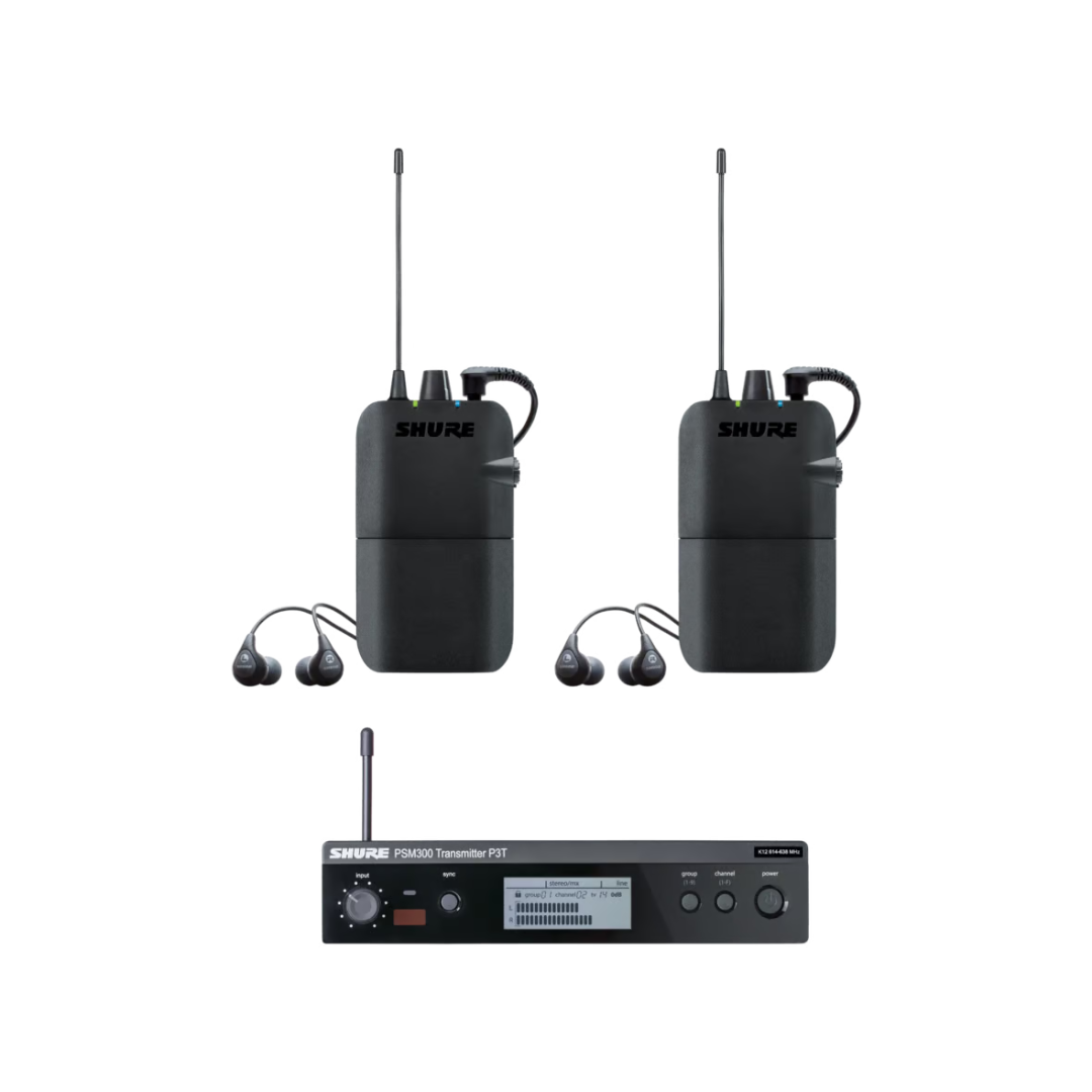 Shure P3TR112TW PSM300 Wireless Twin pack-Stereo Systems-Shure-Hermes Music