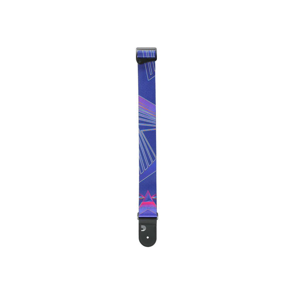 D'Addario 50RUN81 Outrun Polyester Guitar Strap Prism