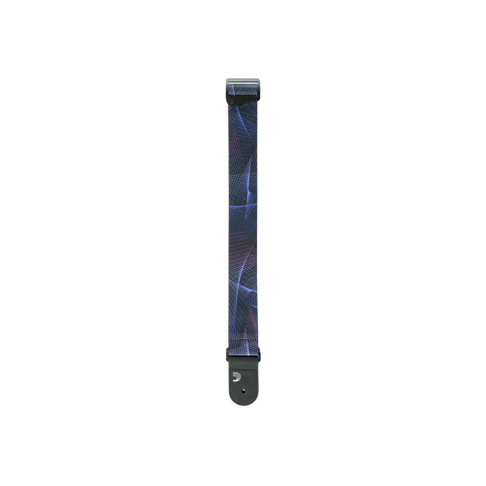 D'Addario 50RUN82 Outrun Polyester Guitar Strap Kaleidoscope