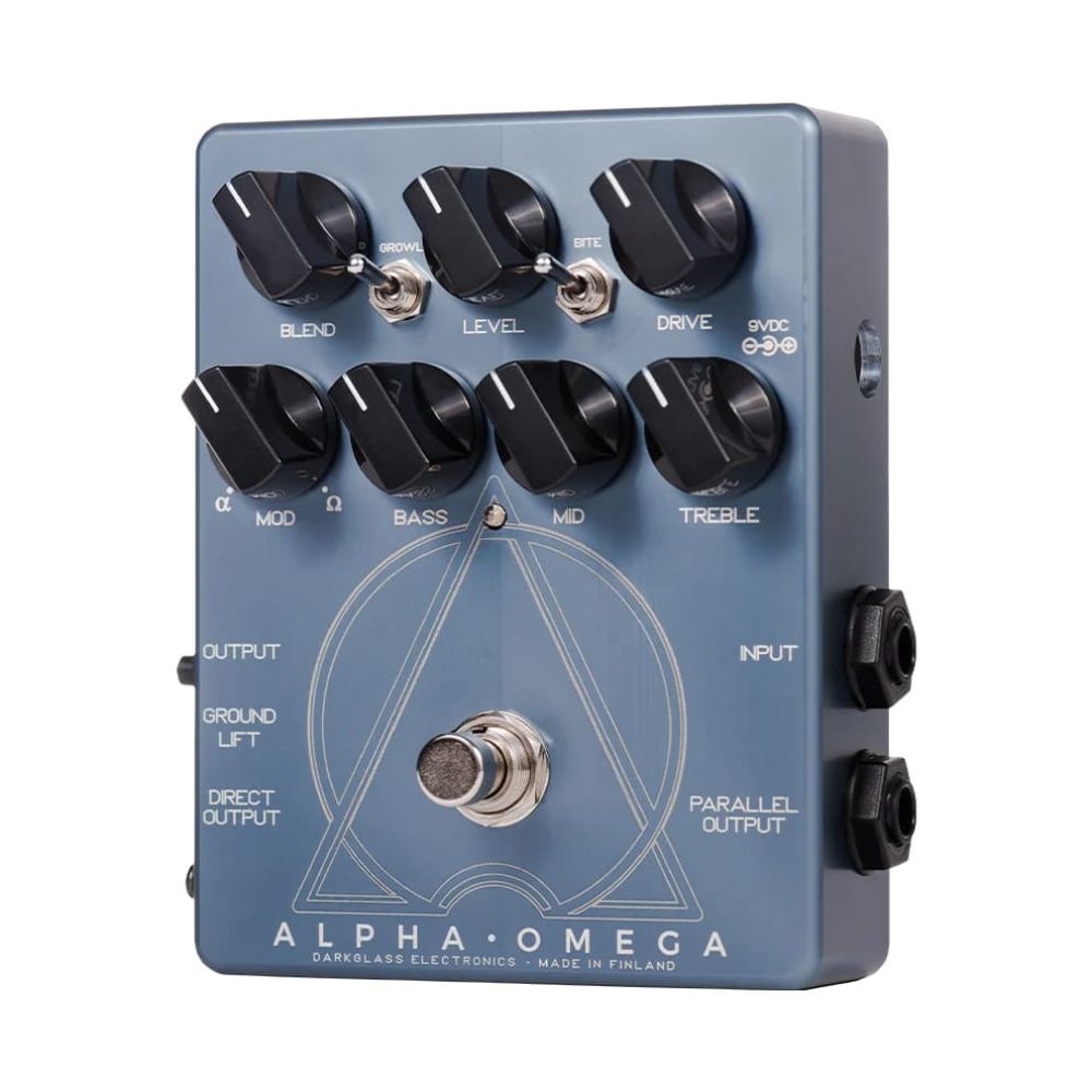 Darkglass Alpha Omega Dual Bass Preamp OD Pedal-Darkglass-Hermes Music