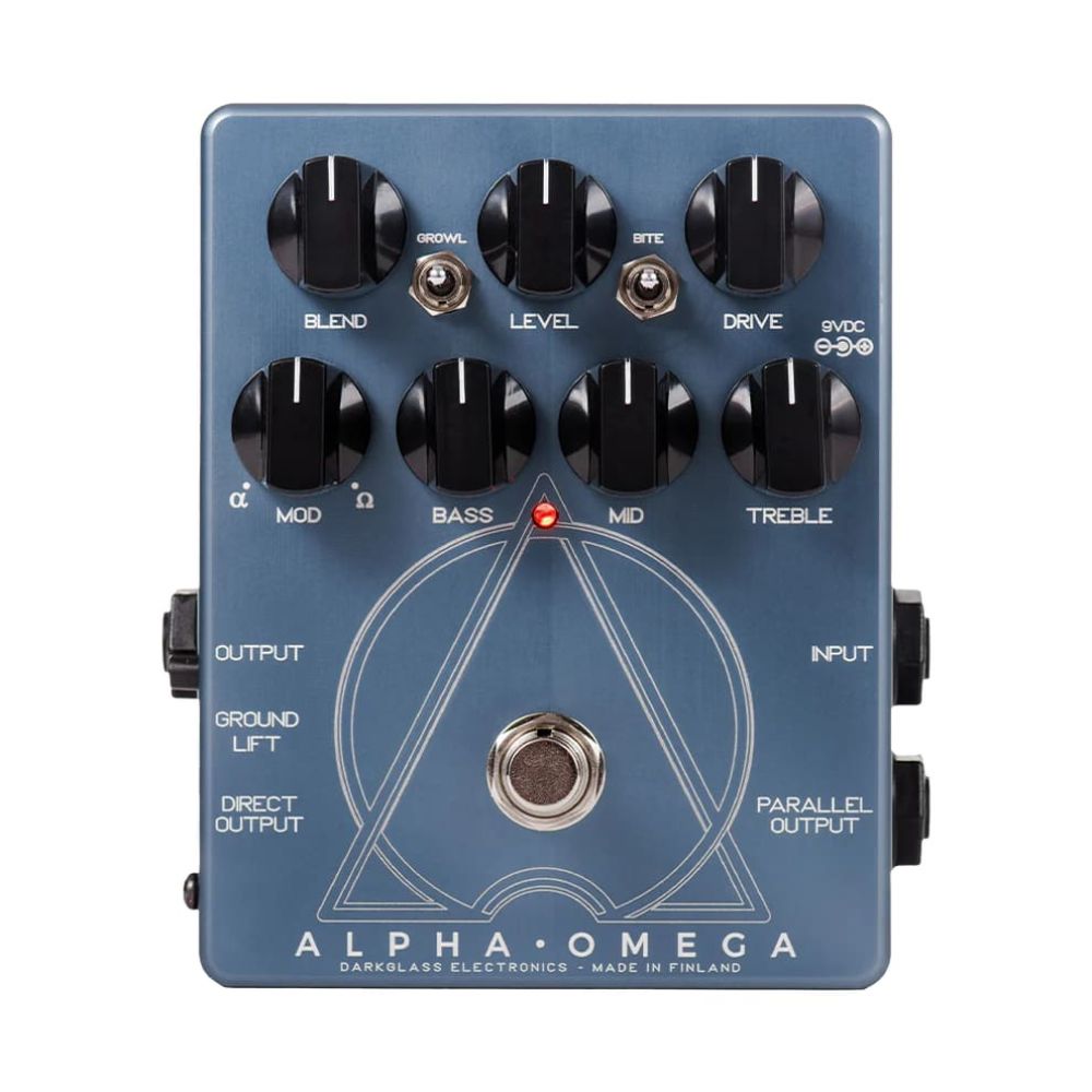 Darkglass Alpha Omega Dual Bass Preamp OD Pedal-Darkglass-Hermes Music