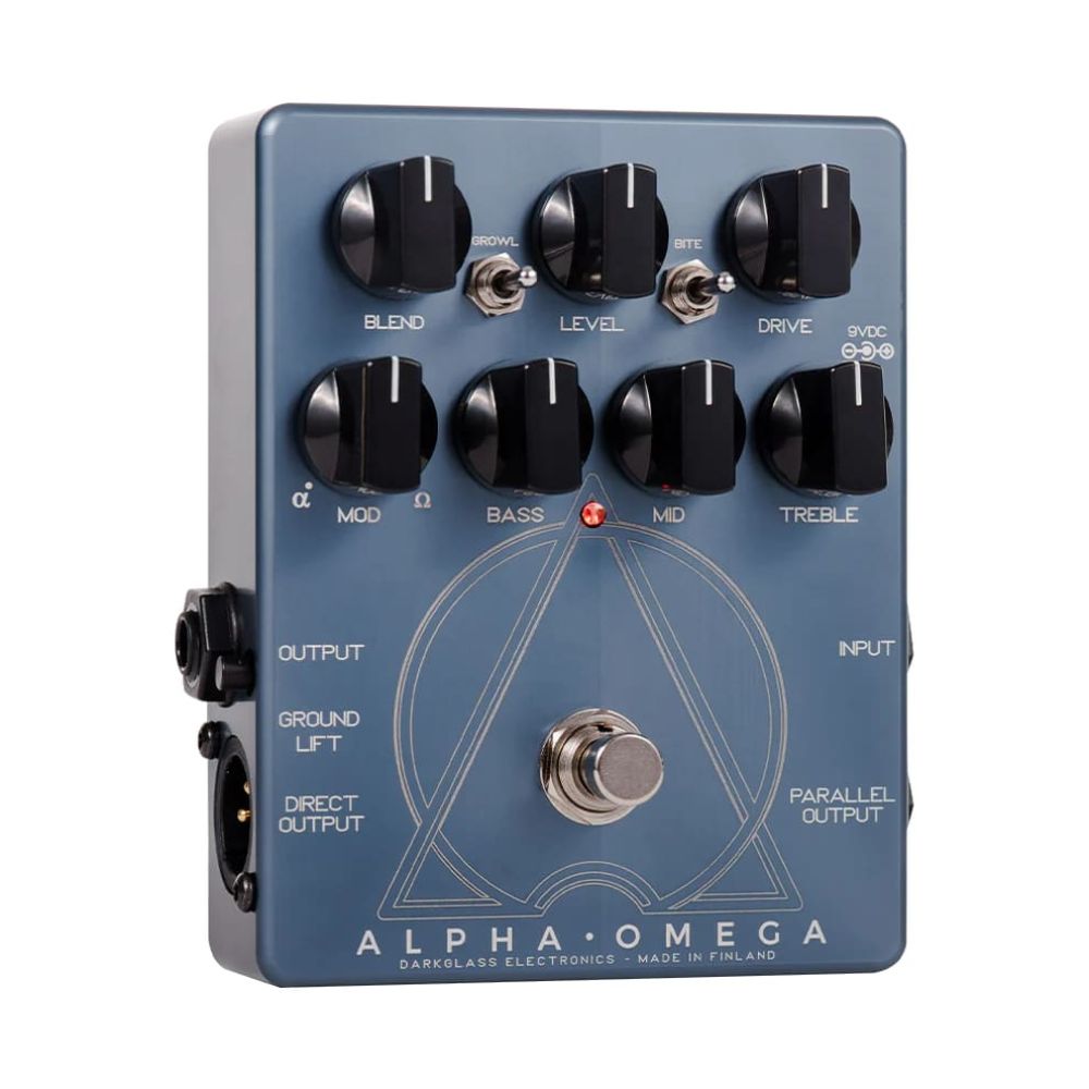 Darkglass Alpha Omega Dual Bass Preamp OD Pedal-Darkglass-Hermes Music