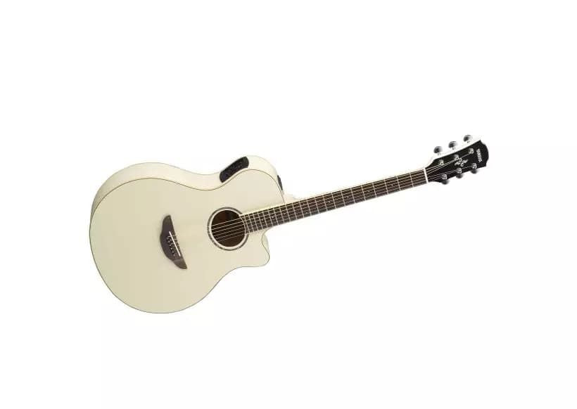 Yamaha APX600 Thinline Cutaway Acoustic-electric Guitar - Vintage White-Yamaha-Hermes Music