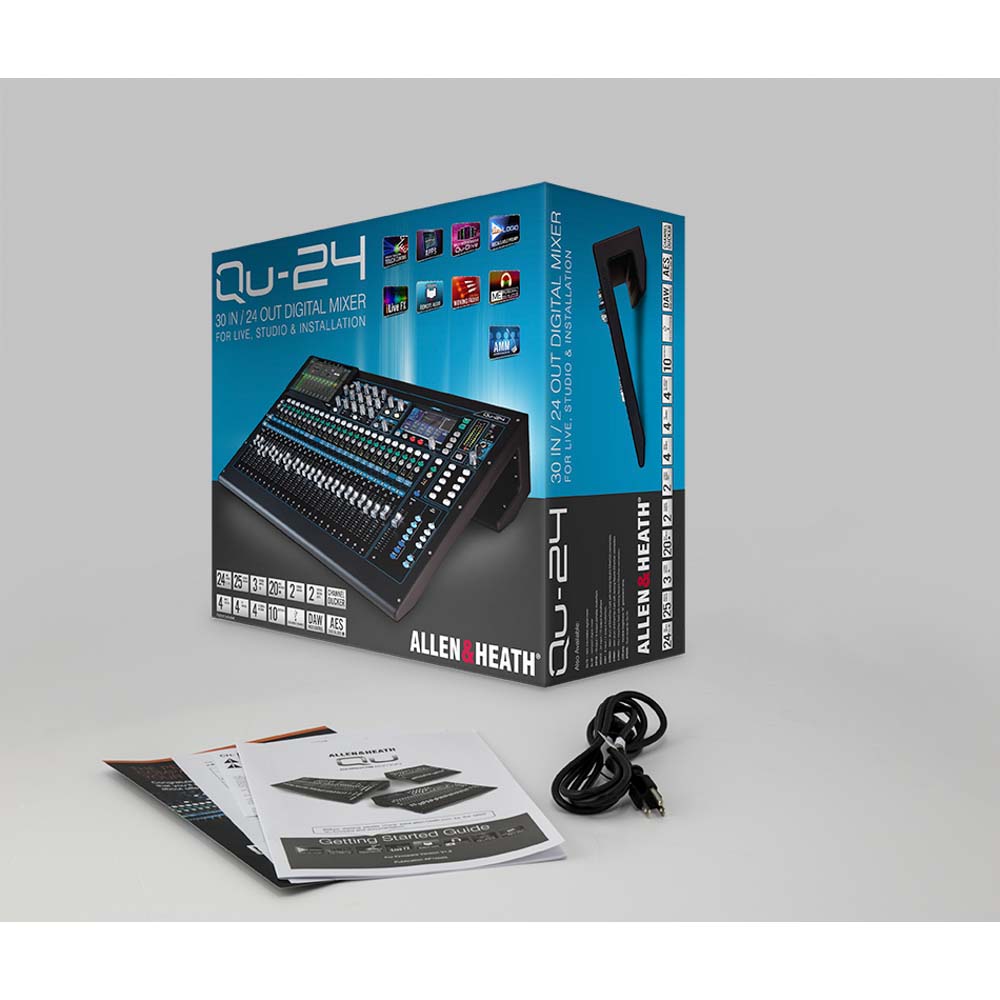 Allen & Heath QU-24 30-In/24-Out Digital Mixer-mixer-Allen & Heath- Hermes Music