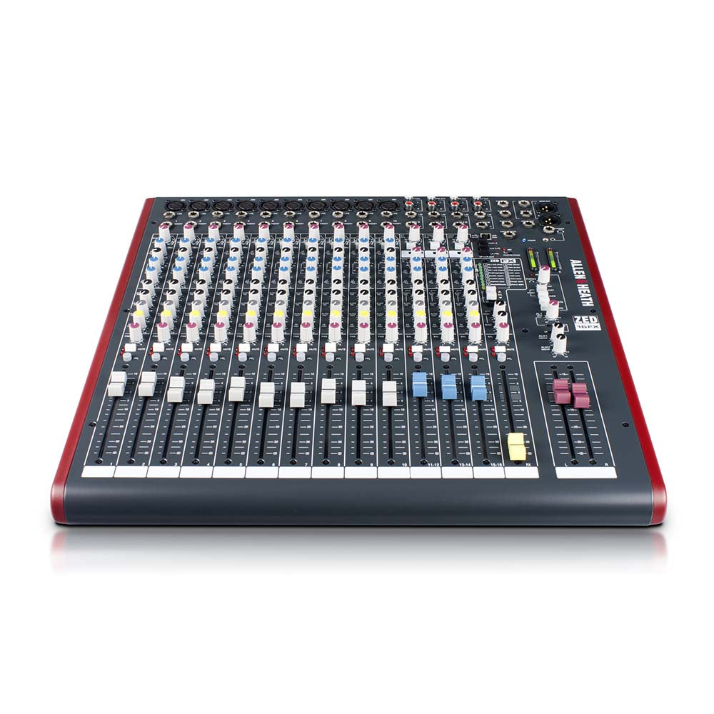 Allen & Heath ZED-16FX 16-channel Mixer with USB Audio Interface and Effects-mixer-Allen & Heath- Hermes Music