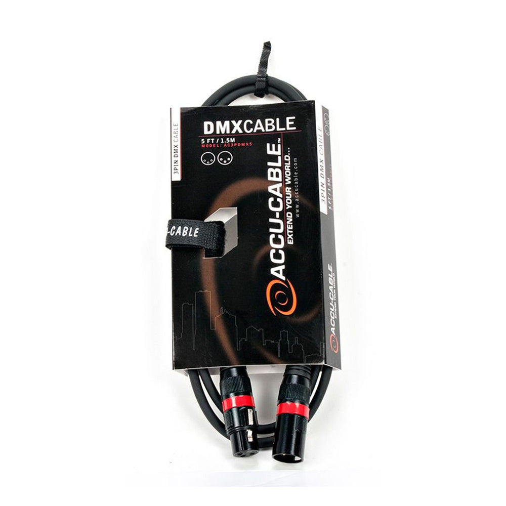 American DJ AC3PDMX5 DMX Cable 5'-Cables-American DJ- Hermes Music