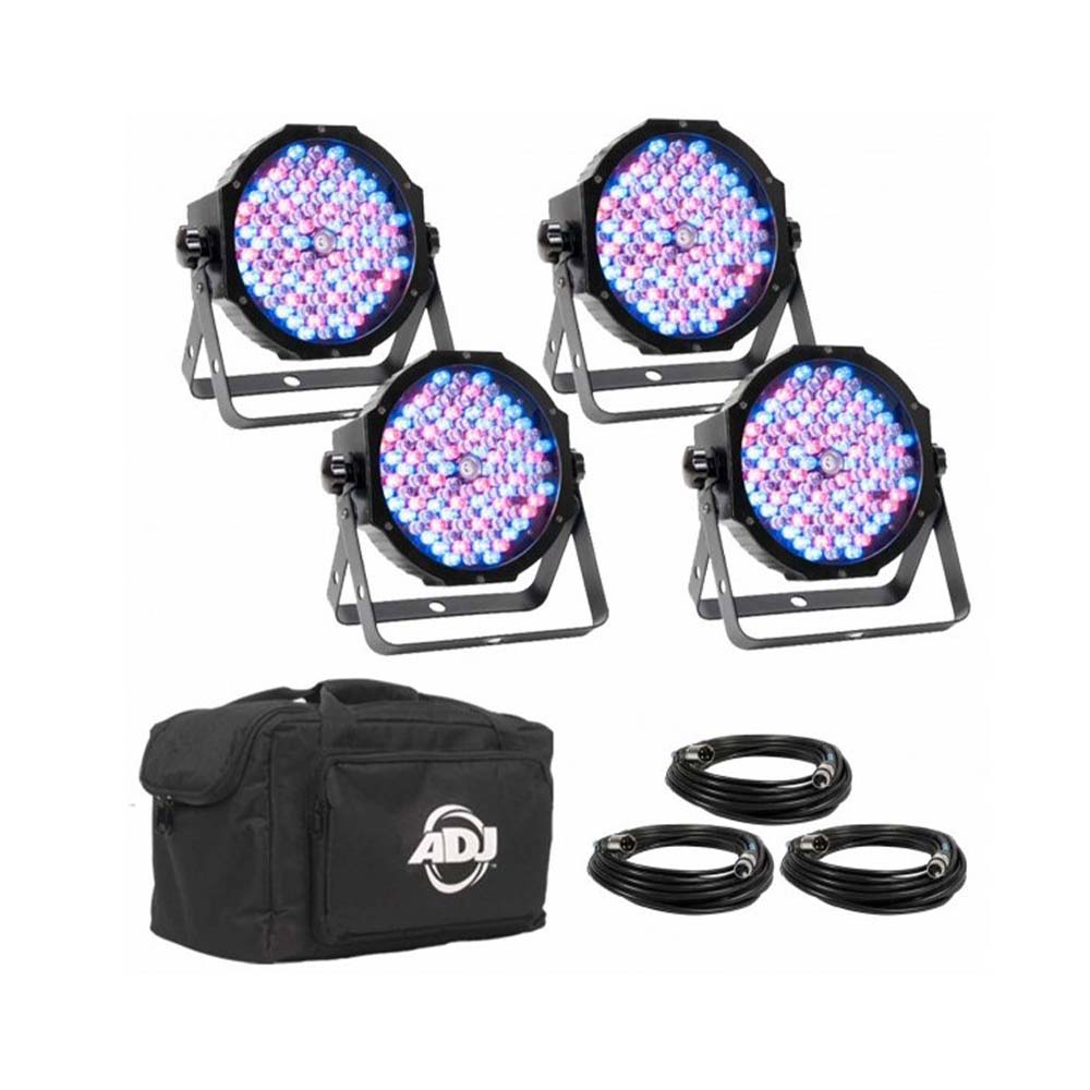 American DJ Mega Flat Pak Plus 4 LED Pars-lighting-American DJ- Hermes Music