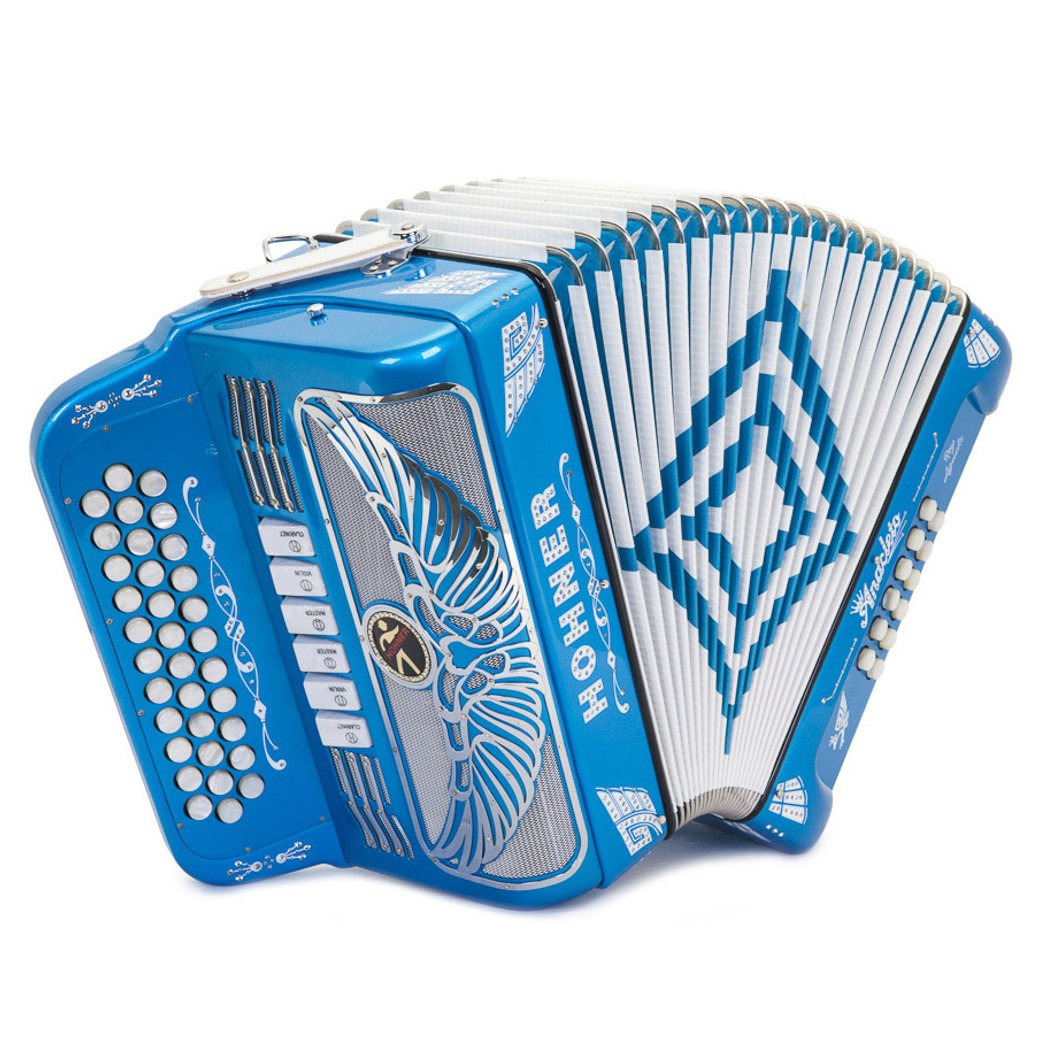 Anacleto Rey Aguila FBE/EAD 6 Switches Blue Metallic-accordion-Anacleto- Hermes Music