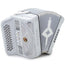 Anacleto Rey del Norte Accordion FBE 5 Switch Silver Compact-Accordions & Concertinas-Anacleto- Hermes Music