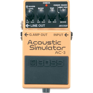 boss ac 3 pedal BOSS AC-3 Acoustic Simulator Pedal