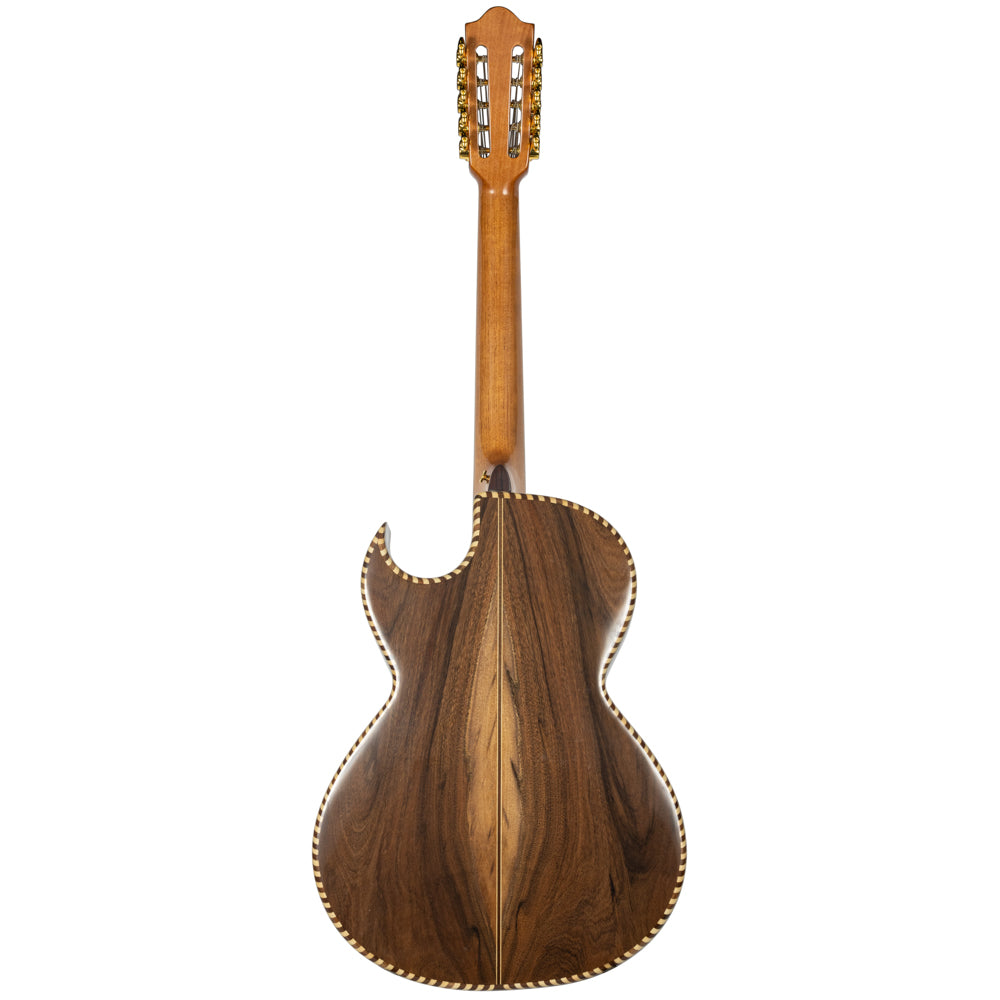 Cascabel Bajo Quinto Cedar Wood with Cord and Natural Finish-bajo quinto-cascabel-hermes music-accordion pro shop