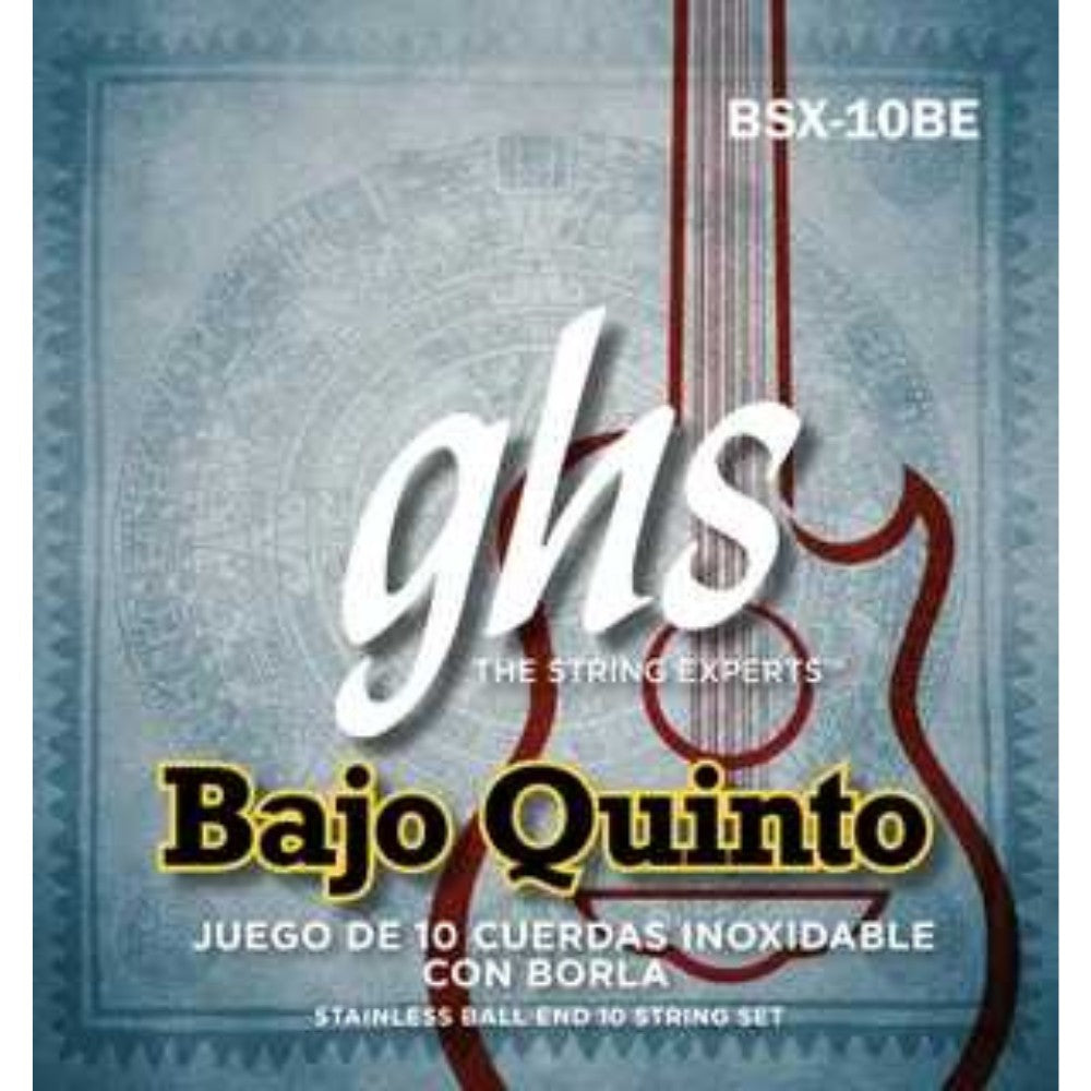 GHS BSX-10BE Stainless Steel Ball End Strings for Bajo Quinto-GHS Strings-Hermes Music