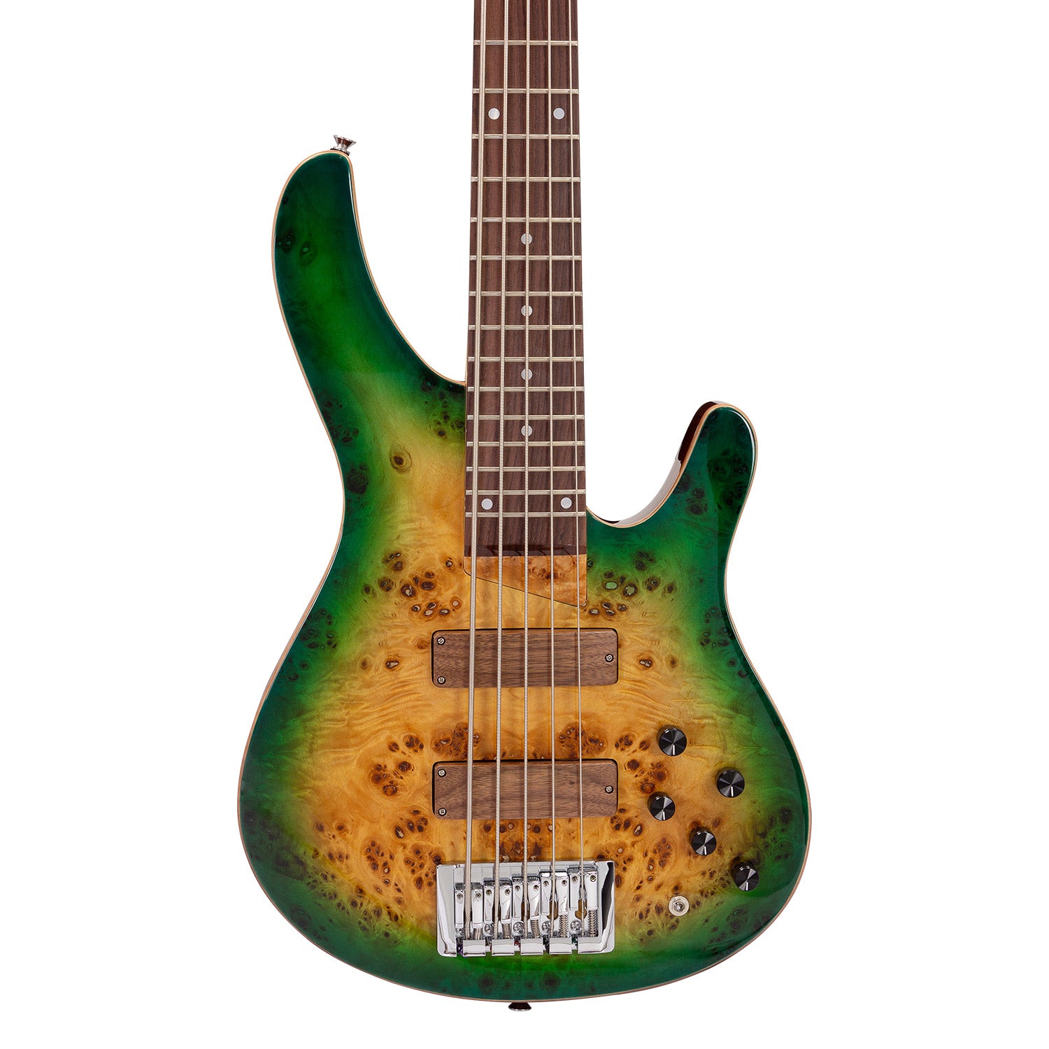 Babilon Master V Five Strings Electric Bass in Green-Electric Bass-Babilon-Hermes Music