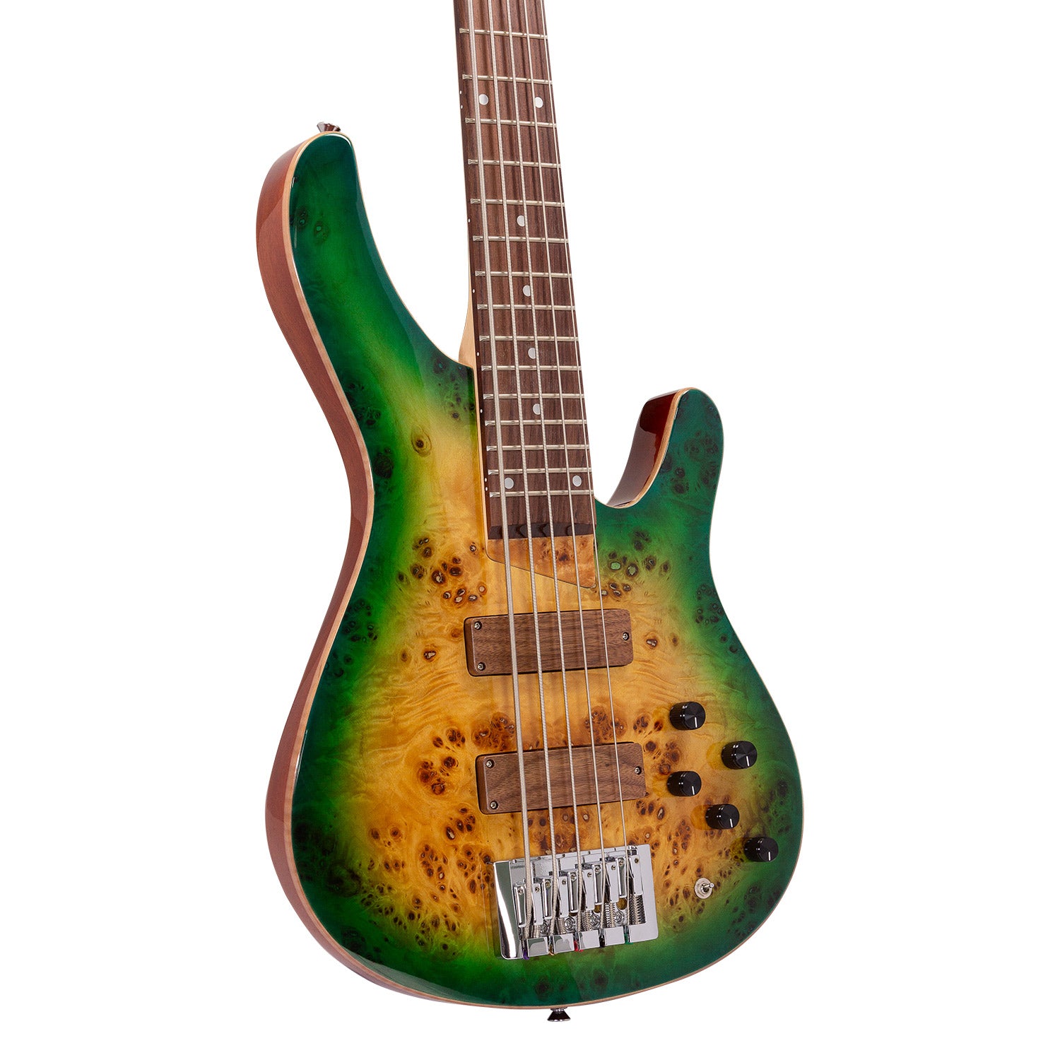 Babilon Master V Five Strings Electric Bass in Green-Electric Bass-Babilon-Hermes Music