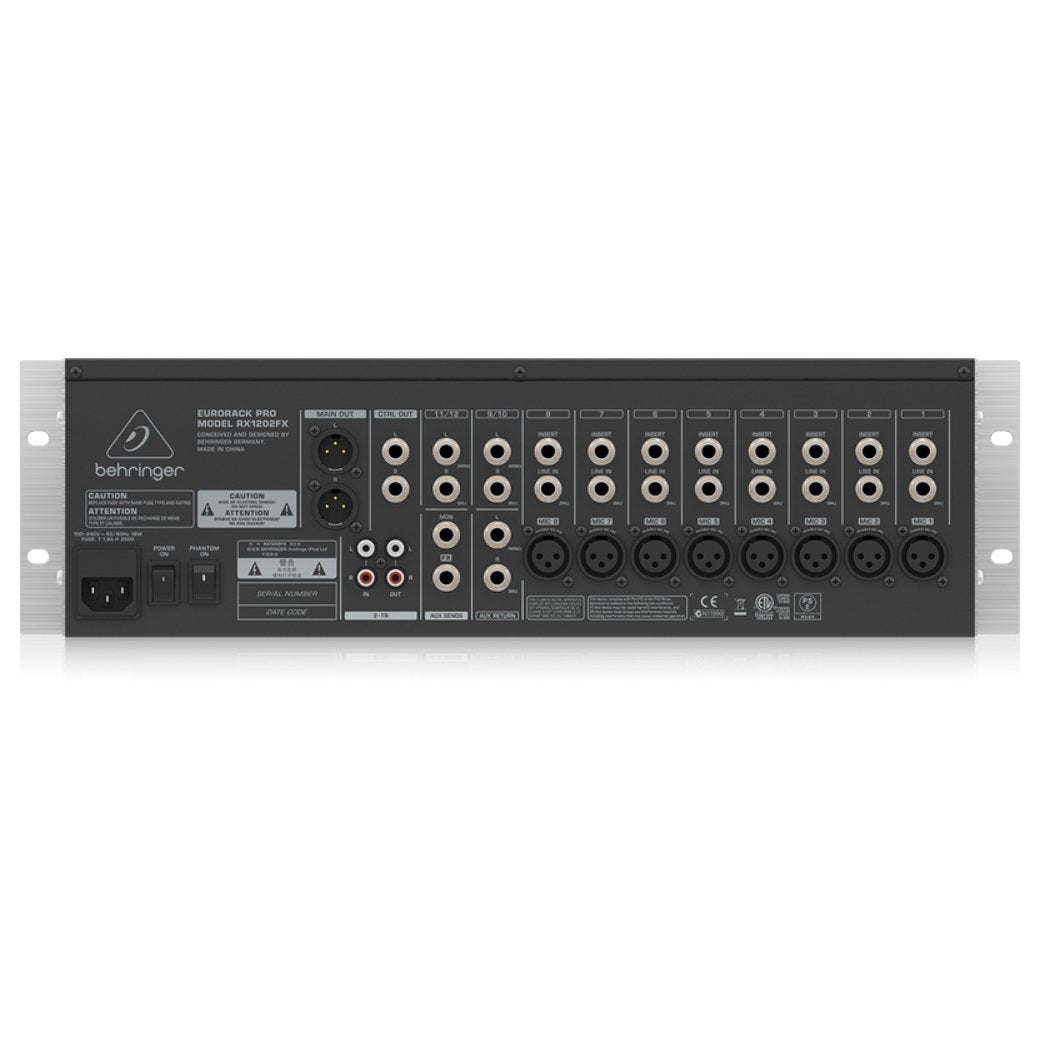 Behringer Eurorack Pro RX1202FX Amplifier-amplifier-Behringer- Hermes Music