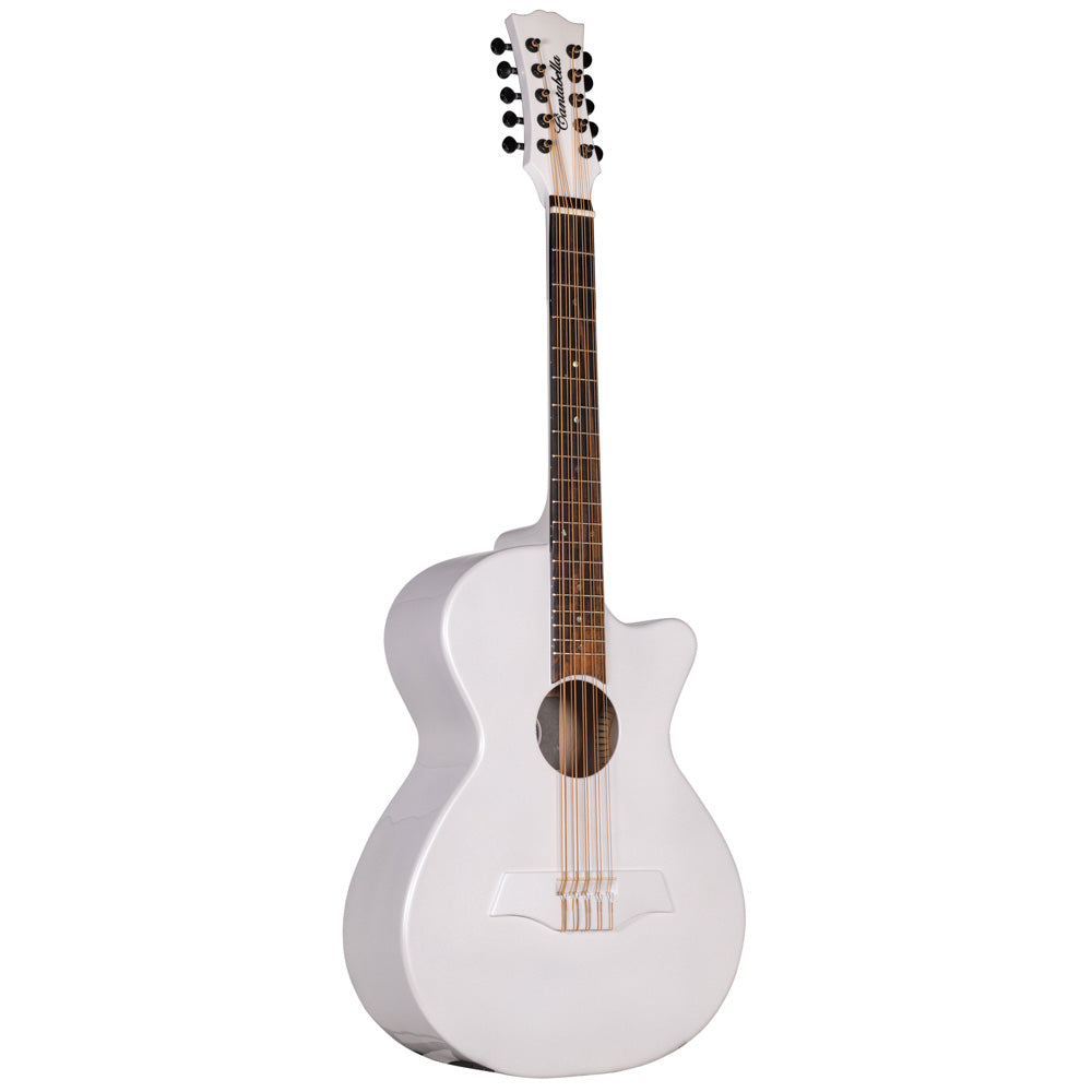 Cantabella Bajo Quinto Maple Top and Sides with Modern Headstock in White