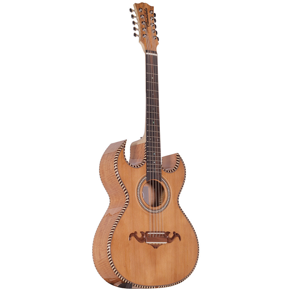Cantabella Bajo Quinto Pinabeete Top Cedar Back and Sides Modern Headstock-Bajo Quinto-Cantabella-Hermes Music