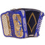 Cantabella El Cazador Ultra Compact Spec. Edit. Ramon Ayala 5 Switch FBE Blue with Gold-accordion-Cantabella-Hermes Music