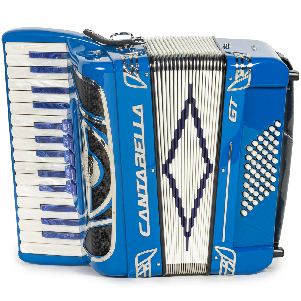 Cantabella GT 30 Key Piano Accordion 5 Switch Blue-accordion-Cantabella-Hermes Music-Accordion Pro Shop