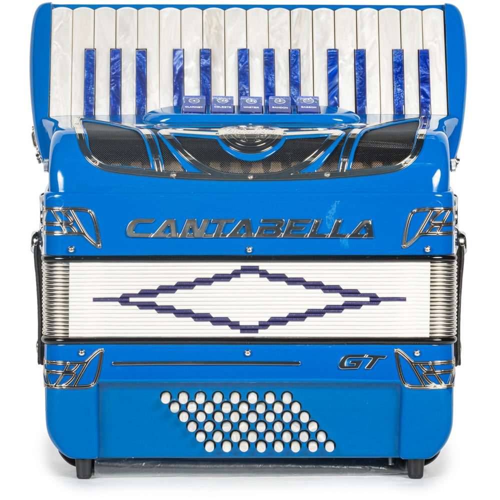 Cantabella GT 30 Key Piano Accordion 5 Switch Blue-accordion-Cantabella-Hermes Music-Accordion Pro Shop