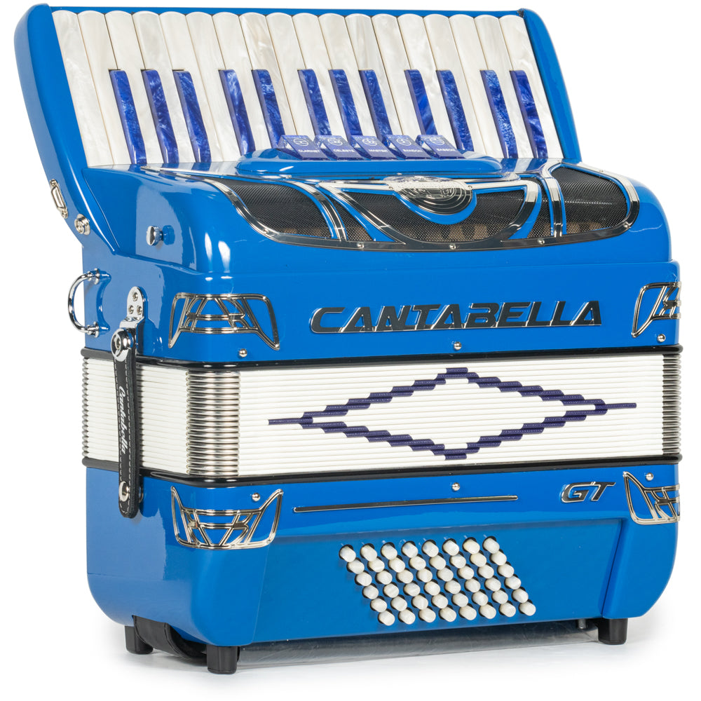 Cantabella GT 30 Key Piano Accordion 5 Switch Blue-accordion-Cantabella-Hermes Music-Accordion Pro Shop