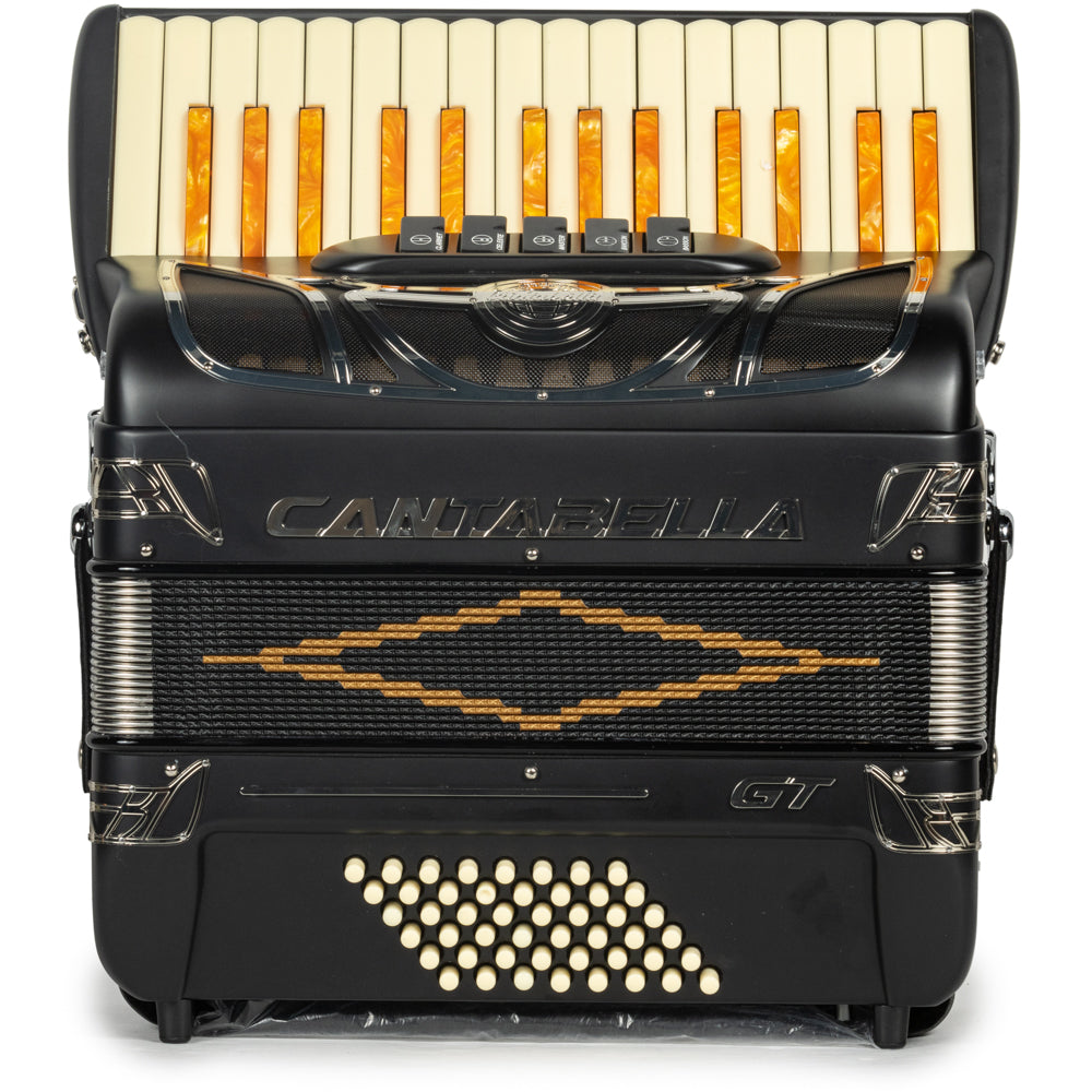 Cantabella GT 30 Key Piano Accordion 5 Switch Matte Black-accordion-Cantabella-Hermes Music-Accordion Pro Shop