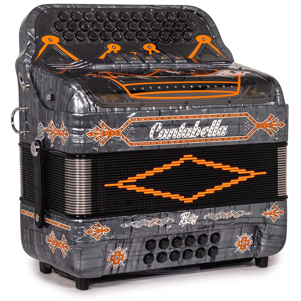 Cantabella Rey II 5 Switch EAD Celluloid Metal Gray with Orange Accessories