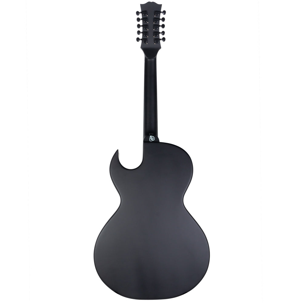 Cantabella Bajo Quinto Maple Top Matte Black-Bajo Quinto-Cantabella- Hermes Music
