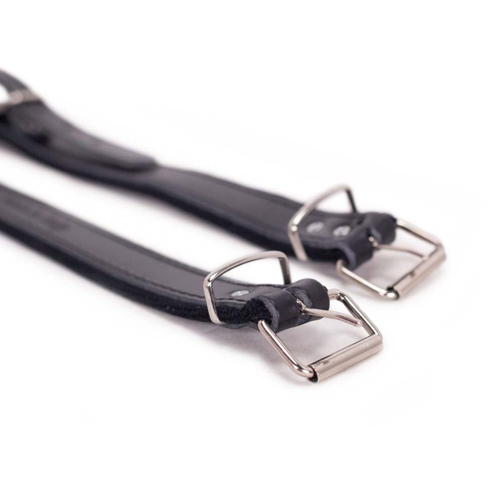 Cantabella Leather Accordion Straps Black 80mm-accessories-Cantabella- Hermes Music