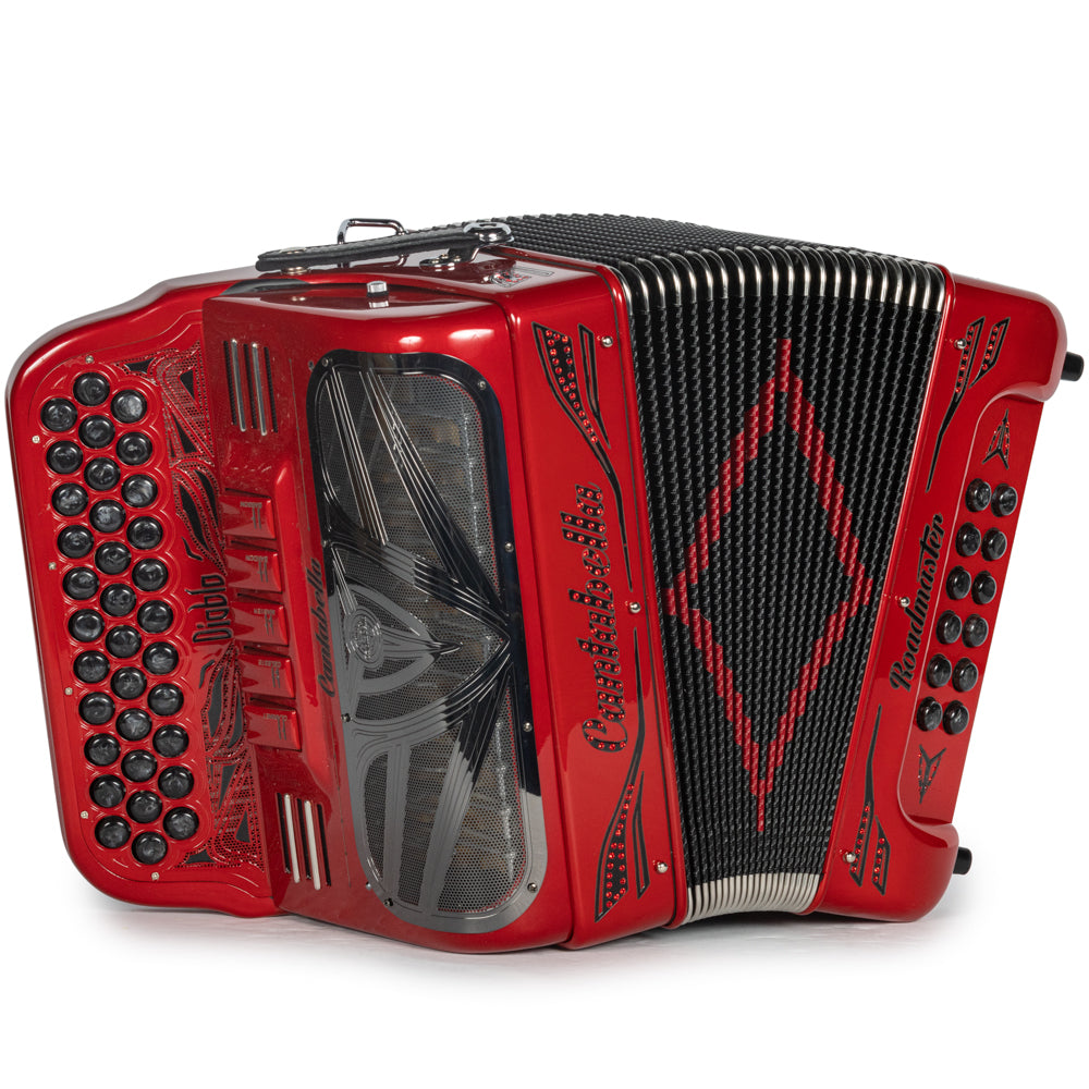 Cantabella Roadmaster Accordion 5 Switch EAD Special Edition Painted Fretboard Diablo