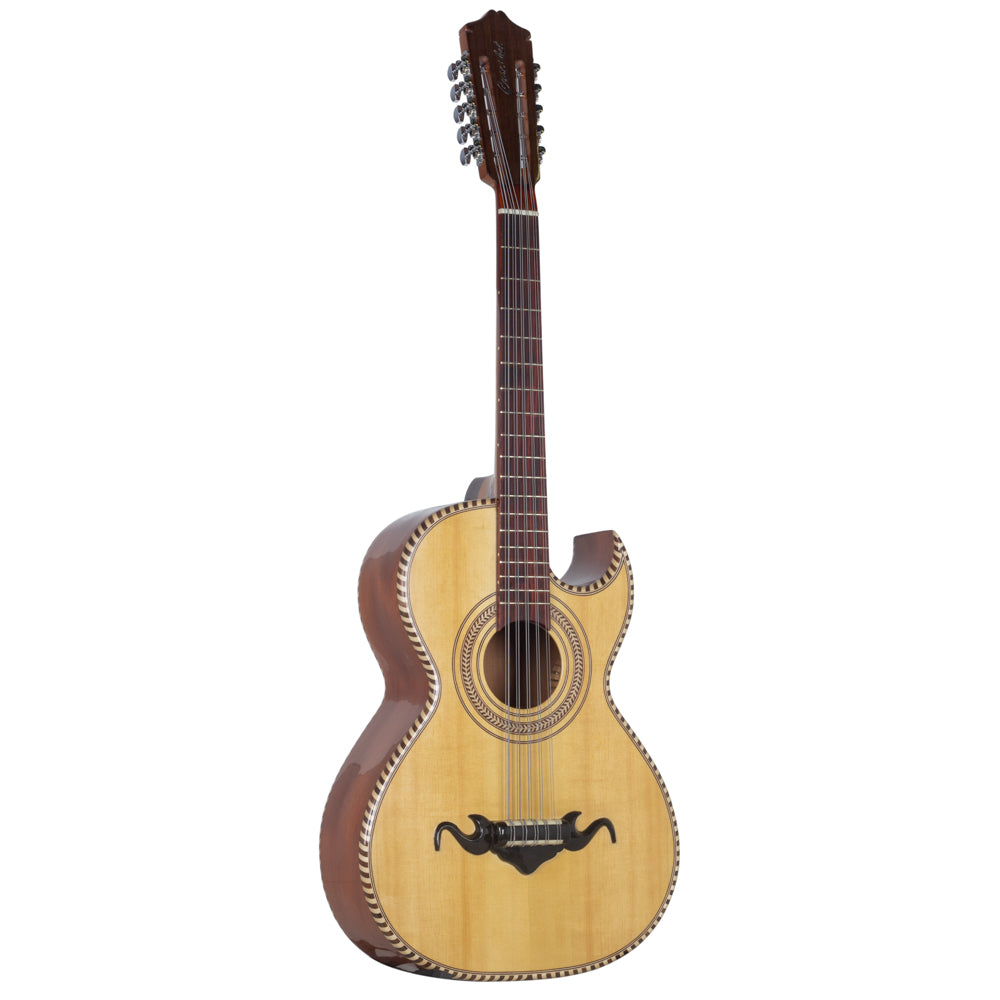 Cascabel Bajo Quinto Tan Cedar Wood-Bajo Quinto-Cascabel- Hermes Music