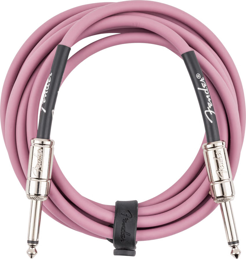 Fender Contour Series 10ft Instrument Cable in Burgundy Mist