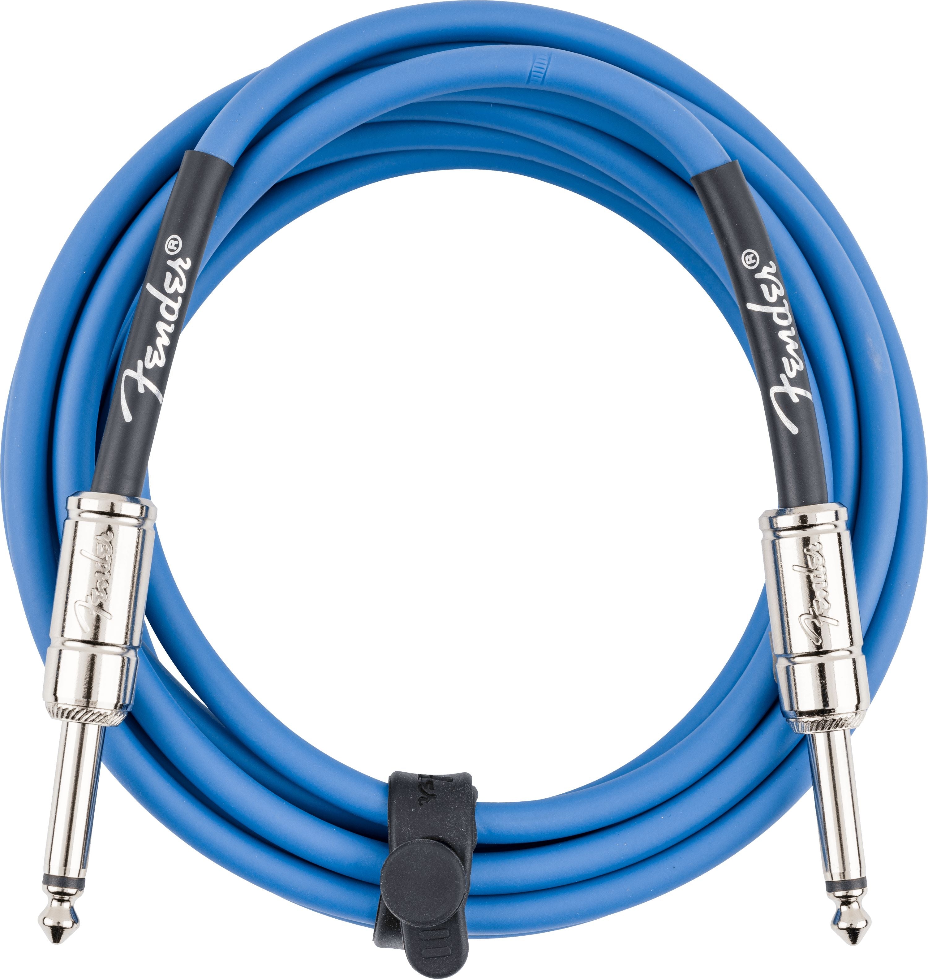 Fender Contour Series 10ft Instrument Cable in Lake Placid Blue