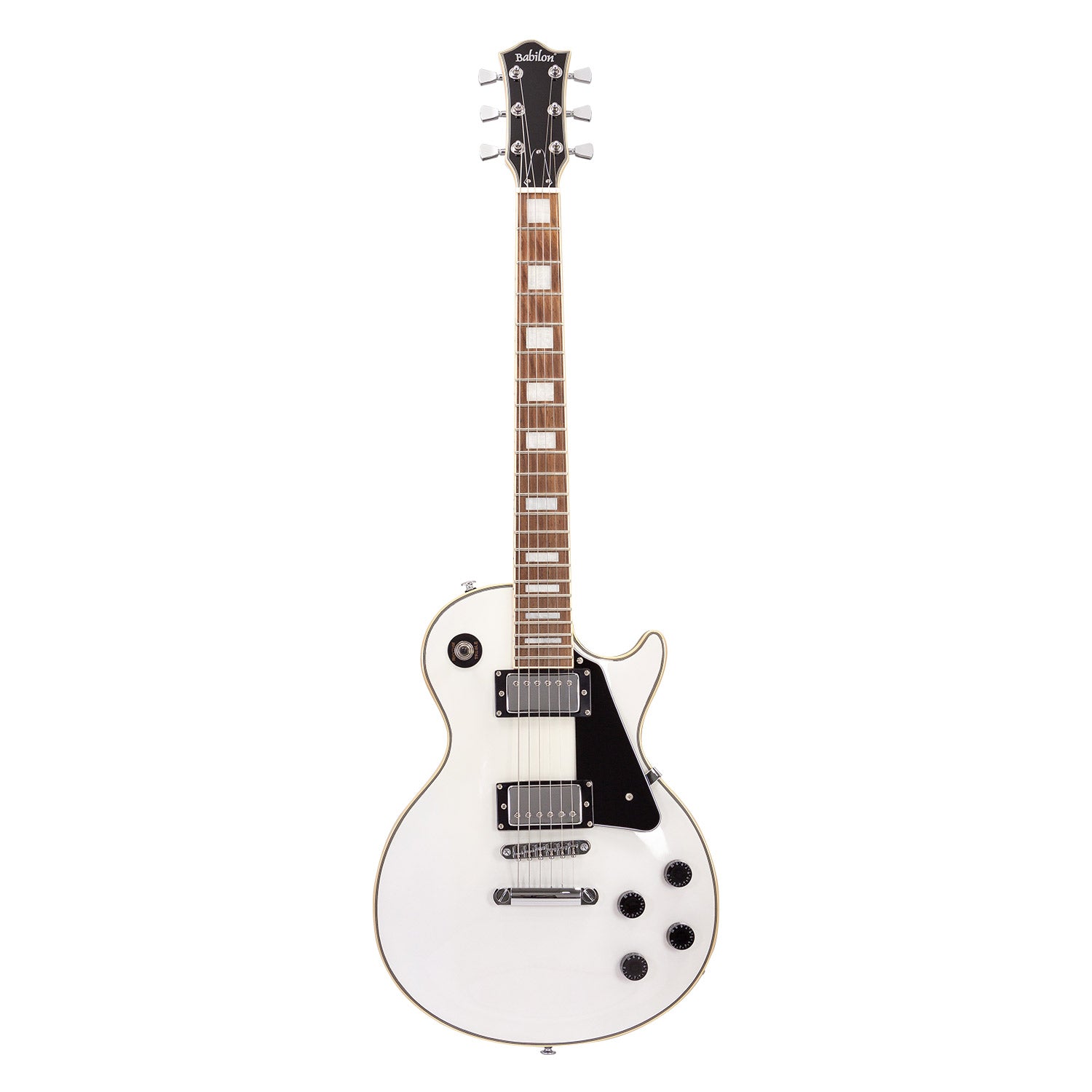 Babilon Unique Series Cosmos II Electric Guitar in White Includes Case-Electric Guitar-Babilon-Hermes Music